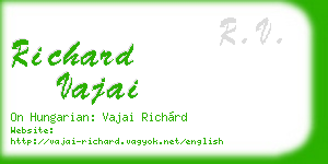 richard vajai business card