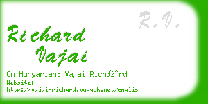 richard vajai business card